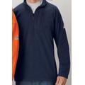 Bulwark  Men's 1/4 Zip-Front Fleece Sweatshirt - Modacrylic Blend